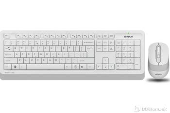 Keyboard A4 FG1010 Wireless w/Mouse White
