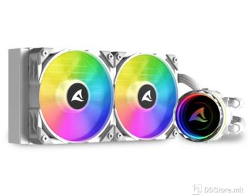 Sharkoon S80 RGB 240 AIO Sockets Intel/AMD White Cooler Liquid