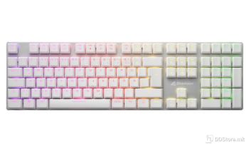 Keyboard Sharkoon PureWriter RGB Mechanical Gaming w/RGB Illumination - Kailh Blue Switch White
