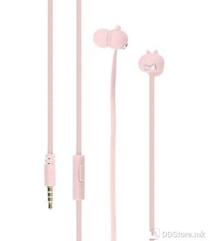 Earphones Tellur Pixy w/Microphone Pink Carrying Case