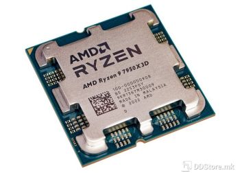 AMD RYZEN 9 7950X3D, 16 Core, 5,7GHz 144MB w/ AMD Radeon Graphics, s.AM5 100-100000908WOF ,BOX w/o cooler