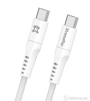 Cable USB Type-C to Type-C 2.5m XtremeMac 60W Premium Braided White
