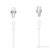 Cable USB Type-C to Lightning 2m XtremeMac Premium Braided Kevlar MFI White/Silver