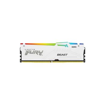 Kingston 32GB 5200MHz DDR5 CL36 DIMM, FURY Beast White Heat Spreader RGB EXPO,KF552C36BWEA-32