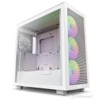 CASE NZXT ATX Mid-Tower H7 FLOW RGB w/WINDOW+Front & top MESH,3xF140 A-RGB Core Fans,1xF120QAirflow fan,USB-C 3.2,2xUSB-A 3.2, Matte White CM-H71FW-R1