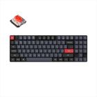 KEYBOARD MECHANICAL KEYCHRON K13 PRO QMK/VIA HS LP RGB LED 80% Gateron Red switch Multi-Device (Wired+Bluetooth), Black, K13P-H1