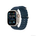 Apple Watch Ultra 2 GPS + Cellular 49mm Titanium Case with Blue Ocean Band, Display: 1.92 inches, Retina LTPO OLED 3000 nits (peak), 50