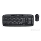 Logitech Keyboard + Mouse MK330, Wireless, US layout, Black