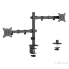 Gembird Adjustable desk mounted double monitor arm, 17”-32”, PN:MA-D2-03