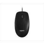 MOUSE WIRED USB LOGITECH M100 black, 910-006652