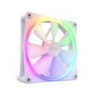 NZXT F140 RGB, White, Advanced RGB Lighting Customization, Whisper Quiet Cooling