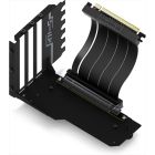 GPU VERTICAL BRACKET KIT EZDIY-FAB SHIELD PCIe 16x Gen4 w/RISER CABLE 115mm, 90° Black