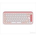 Keyboard Logitech Wireless POP Icon Rose/Off-White