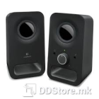 Logitech Speakers Z150, 2.0 channels, 6W, 3.5 mm connector, Power source type AC, Type C, Black