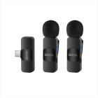MICROPHONE WIRELESS SYSTEM BOYA BY-V20, 2xMIC, USB-C receiver, black
