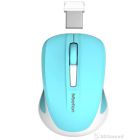 Meetion Mouse MiniGo BT Cyan, 2.4G Wireless + Bluetooth Mini Mouse