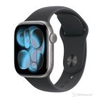 Apple Watch S11 GPS 42mm Space Grey Aluminium Case with Black Sport Band - S/M, meqw4et/a