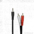 Cable Stereo Plug 3,5mm to RCA 2m SBOX