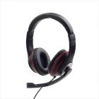 HEADPHONES GEMBIRD w/microphone 1x3.5mm Black, MHS-03-BKRD
