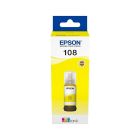 Tinta Epson EcoTank 108 Yellow. Podržava EPSON EcoTank L18050 A3+ Wi-Fi Ink Tank Photo Printer,EcoTank L18050 A3+ Wi-Fi Ink Tank Photo Printer, L18050, L8050
