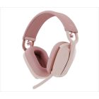 HEADPHONES WIRELESS LOGITECH Zone VIBE 100 Rose, lightweight Bluetooth w/microphone 981-001224