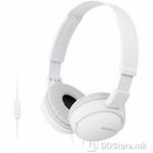 Headphones Sony MDR-ZX110APW w/Microphone White