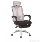 Office chair RELAX  with footrest mesh ( BLACK & WHITE )