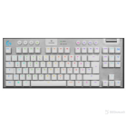 LOGITECH G915 LIGHTSPEED WIRELESS TKL RGB GL TACTILE WHITE w/bluetooth 920-009664