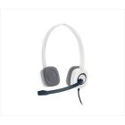 LOGITECH H150 WHITE w/microphone 981-000350, 2x3.5mm