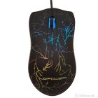 LC-Power Mouse m717LED, Gaming, 3-Buttons, 1000Dpi, Multicolor LED illumination, 1.5m cable, Black