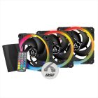 ARCTIC BIONIX P120 PWM PST A-RGB Pack of 3 (3x120mm) + Controller 2300 RPM BLACK ACFAN00156A