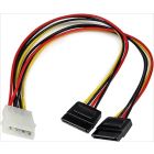 CONVERTOR MOLEX (M) TO 2x SATA POWER (F)