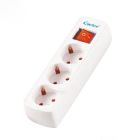 Power Box PU-2 European type 3 ways power strip 3m ( White )