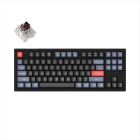 KEYBOARD MECHANICAL KEYCHRON V3 TKL QMK/VIA RGB Keychron K PRO Brown switch, Carbon Black (Non-Transparent), w/knob, V3-D3