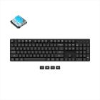 KEYBOARD MECHANICAL KEYCHRON K5 SE PRO LP HS RGB LED FULL SIZE Gateron Blue switch Multi-Device (Wired+Bluetooth), Black, K5SE-H2