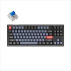 KEYBOARD MECHANICAL KEYCHRON V3 TKL QMK/VIA RGB Keychron K PRO Blue switch, Frosted Black (Translucent), w/knob, V3-C2