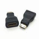 Power Box 1080P Mini HDMI male to HDMI female adapter, Black