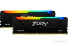 Kingston 64GB 3200MHz DDR4 CL 16 DIMM Fury Beast RGB, Kit of 2, KF432C16BB2AK2/64