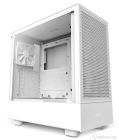 [C]NZXT ATX Mid-Tower H5 FLOW w/WINDOW + Front & Top MESH, Matte White CC-H51FW-01