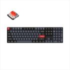 KEYBOARD MECHANICAL KEYCHRON K5 PRO QMK/VIA HS LP RGB LED FULL SIZE Gateron Red switch Multi-Device (Wired+Bluetooth), Black, K5P-H1