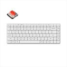 KEYBOARD MECHANICAL KEYCHRON K3 PRO QMK/VIA HS LP RGB LED 75% Gateron Red switch Multi-Device (Wired+Bluetooth), White, K3P-Q1