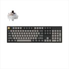 KEYBOARD MECHANICAL KEYCHRON C2 PRO QMK/VIA RGB LED FULL SIZE, Keychron K Pro Brown switch, Black, C2P-L3