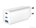 USB Universal Power Charger 3 port Gembrid 65W Type C White
