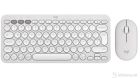 Keyboard Logitech Wireless Pebble 2 Combo w/Mouse White
