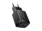 USB Universal Power Charger Baseus Compact 2xUSB-A Black