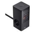 Power Combo Tower Digital Charging Station 7-in-1 Fast Charging 35W 3xAC, 2xUSB-A, 2xType-C Black