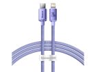 Cable USB 2.0 Type-C to Lightning 1.2m Baseus Crystal Shine PD 20W Purple