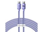 Cable USB 2.0 Type-C to Type-C 2m Baseus Crystal Shine PD 100W Purple