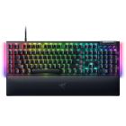 Razer BlackWidow V4 (Green Switch) - US Layout, Mechanical Gaming Keyboard, Green Switches Tactile & Clicky, Chroma RGB, 6 Dedicated Ma
