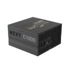 NZXT C1000 PSU (2022), 1000 Watt PSU, 80+ Gold Certified, Fully Modular, Sleeved Cables, ATX Gaming Power Supply
